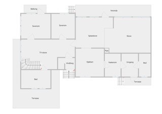 Planteikning 1.etg. Galleribilde