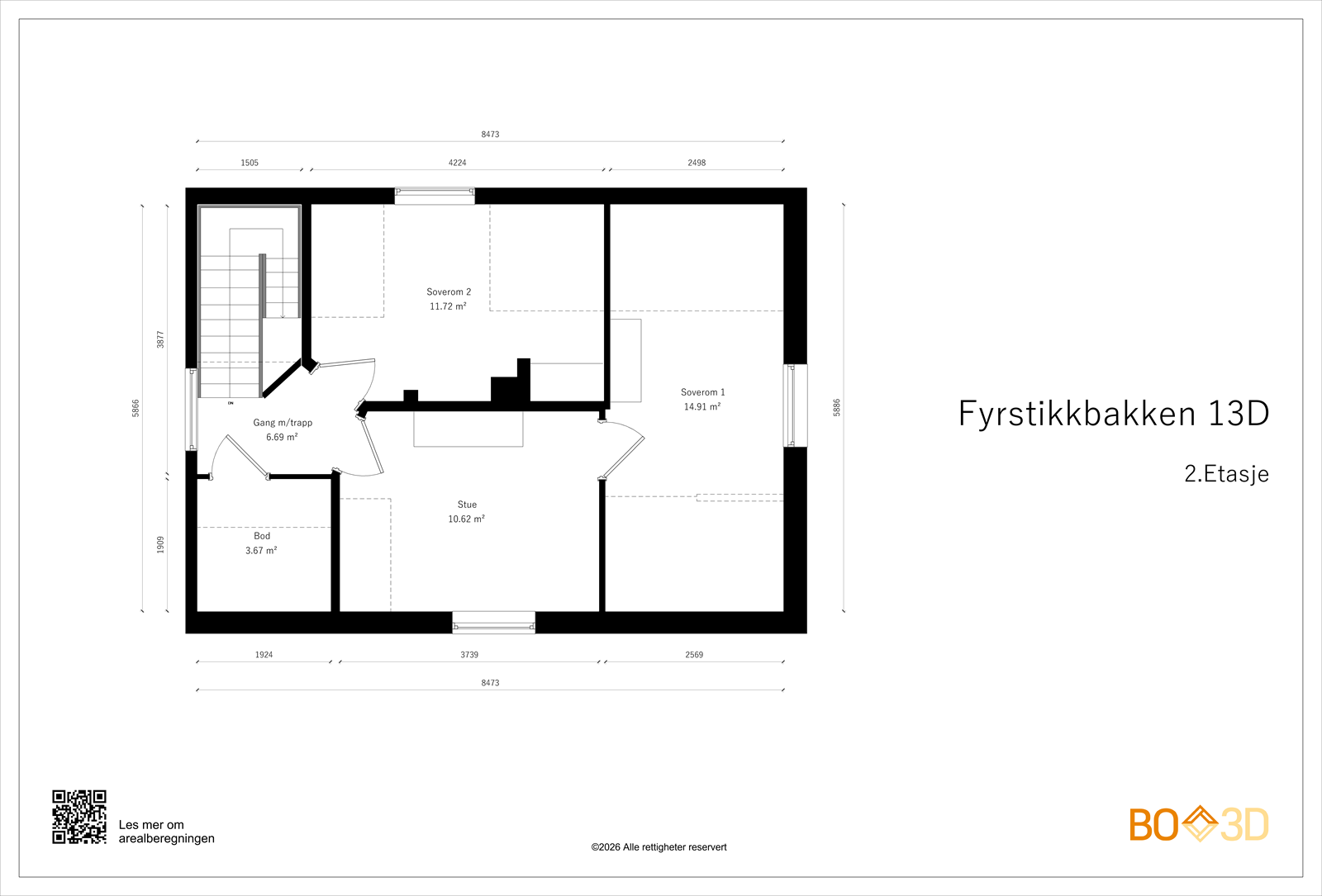 Plantegning 2. etasje. Galleribilde