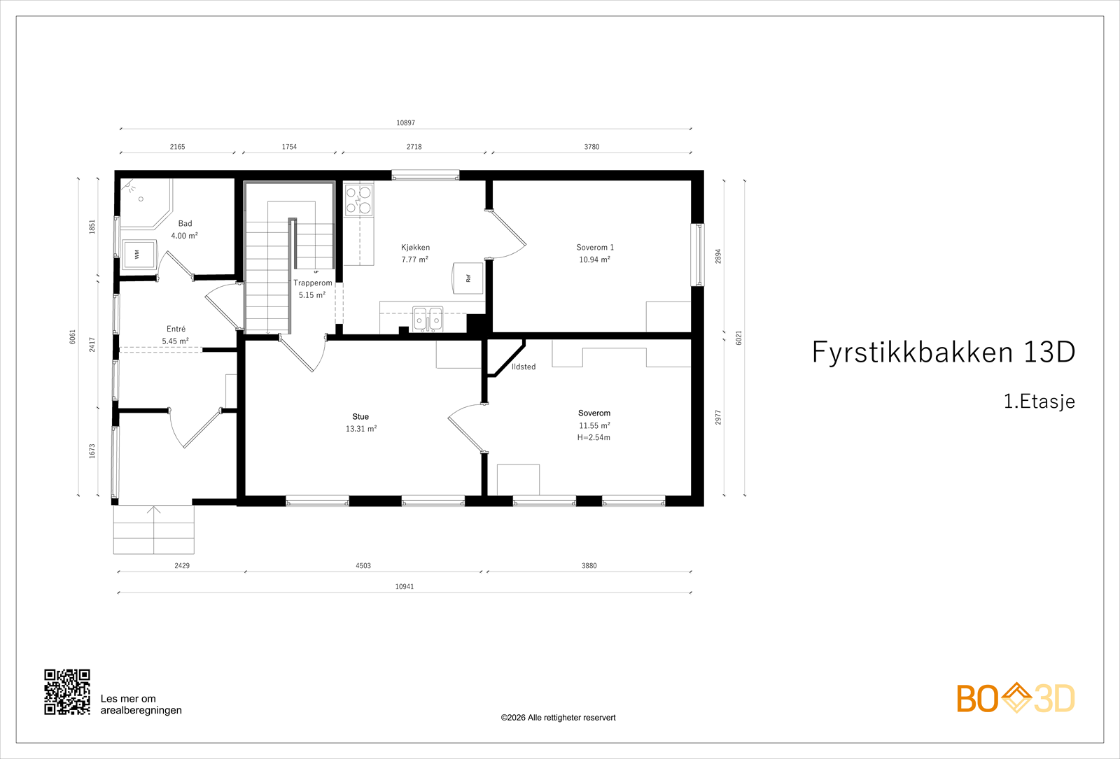 Plantegning 1. etasje. Galleribilde