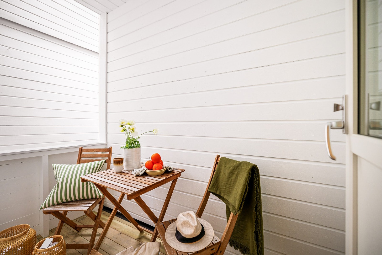 En av leilighetens balkonger Galleribilde