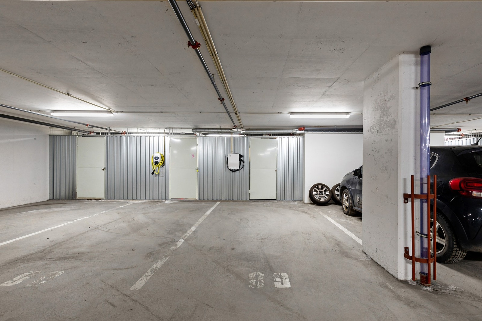 Parkering i felles garasjekjeller. Plass nr: 89 Galleribilde
