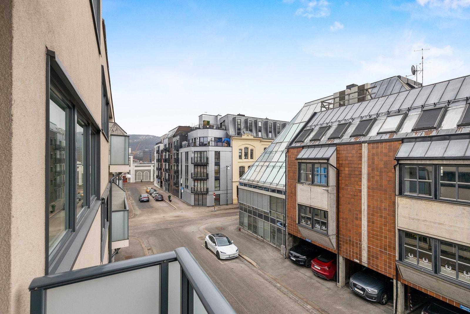 Utsikt fra balkongen Galleribilde