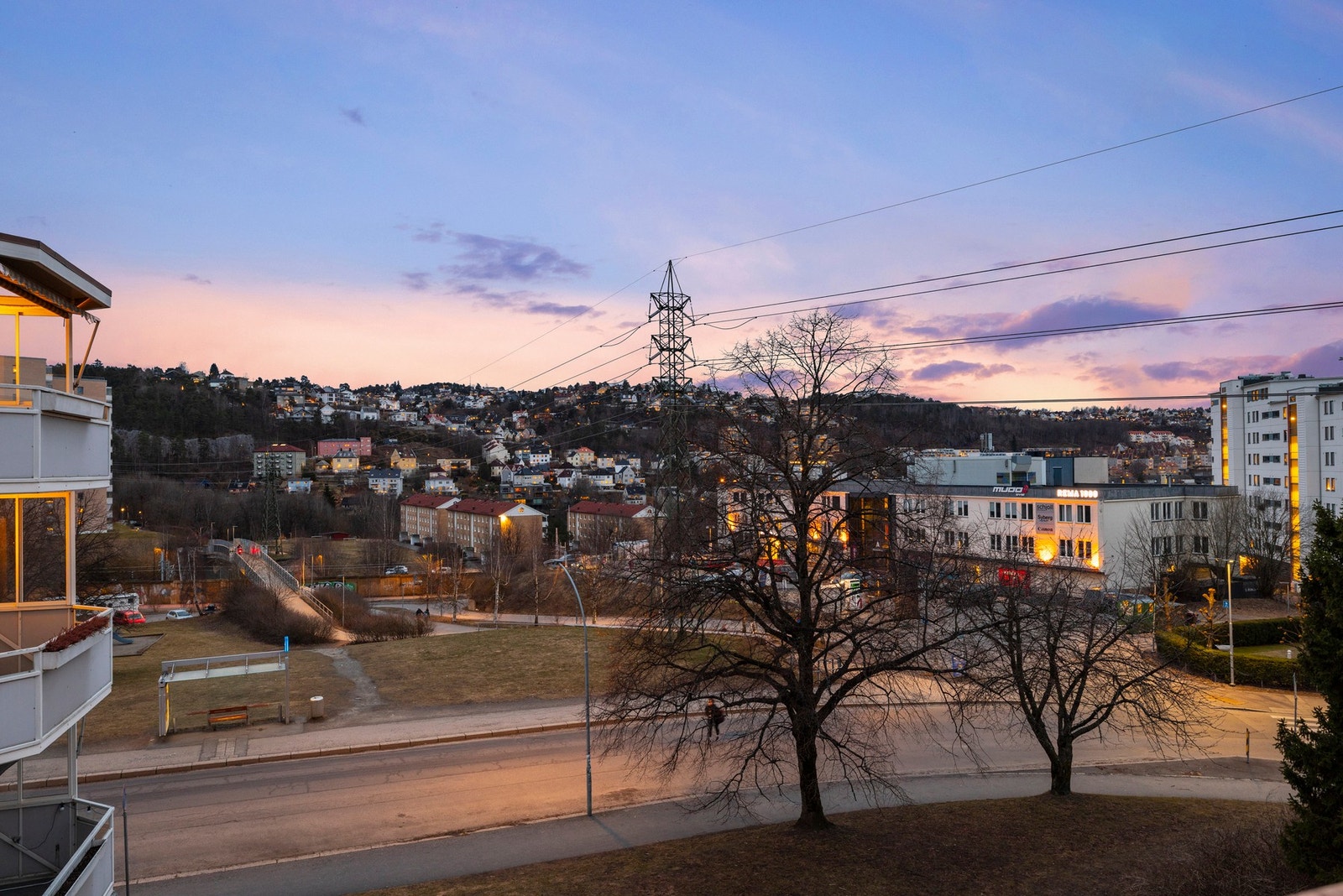 Flott kveldsutsikt Galleribilde