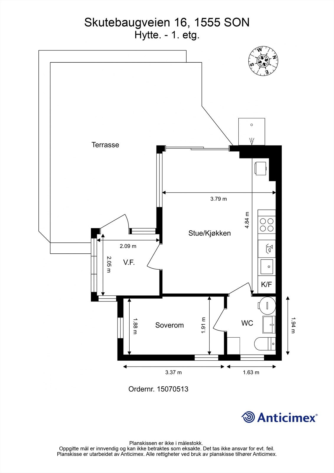 Planskissen er veiledende. Galleribilde