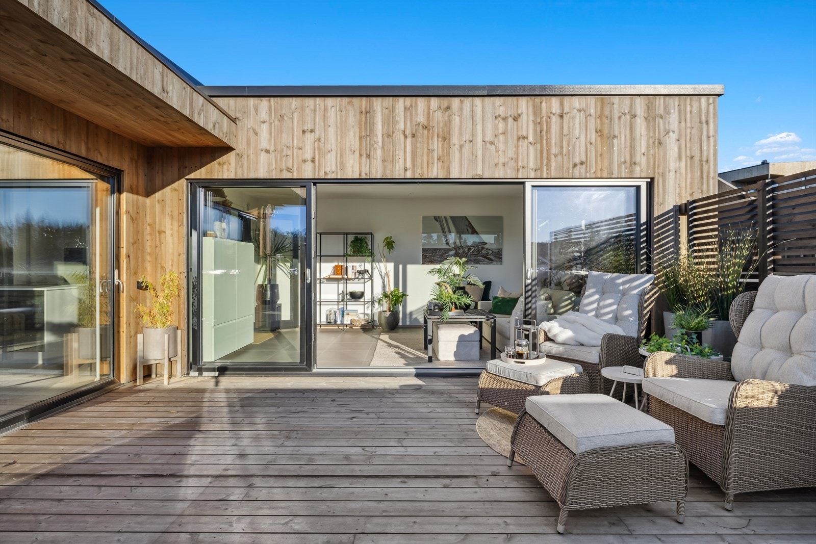 Her sitter man lunt og skjermet. Galleribilde