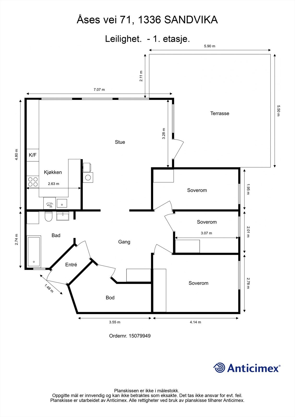 Plantegning Galleribilde