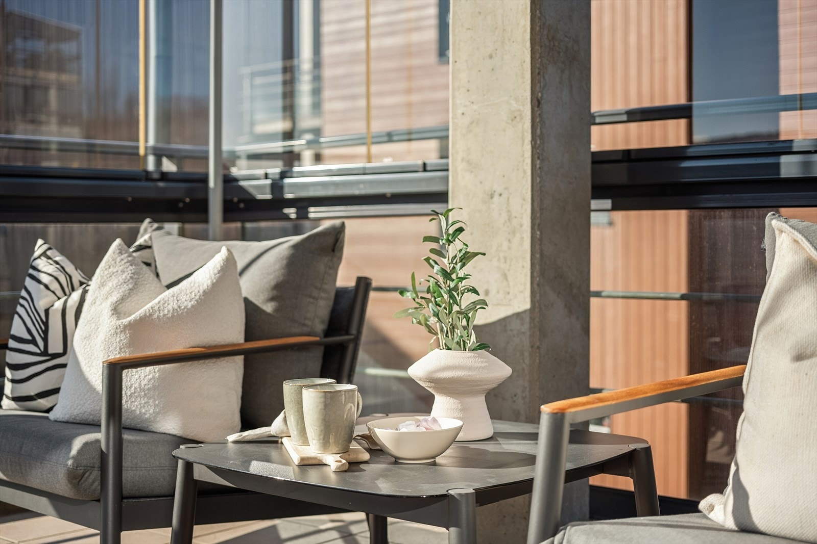 Den sørvendte plasseringen gir gode solforhold Galleribilde