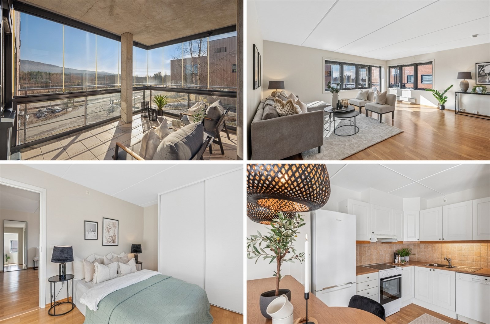 Tina Ulseth Myrvang i EiendomsMegler1 ønsker velkommen til denne lyse og trivelige 3-roms hjørneleiligheten i 2. etasje (Foto: EFKT / Lin Kværnhaug) Galleribilde