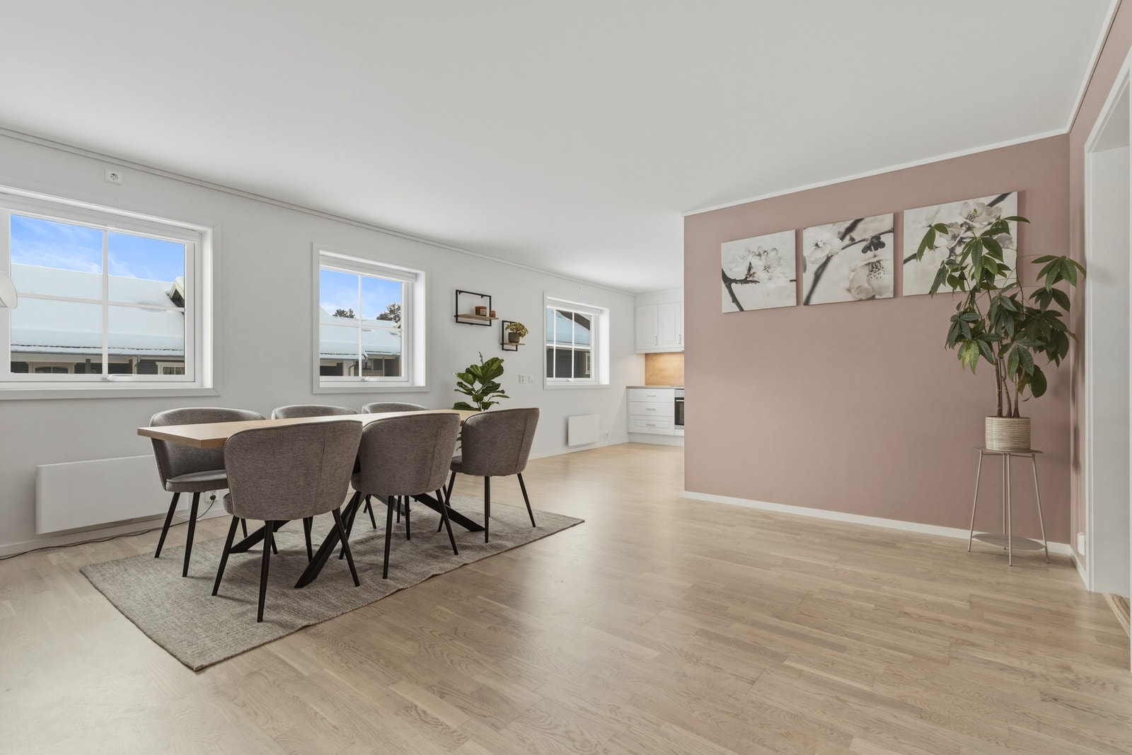 God og romslig løsning. Her er det plass til mange gjester. Galleribilde