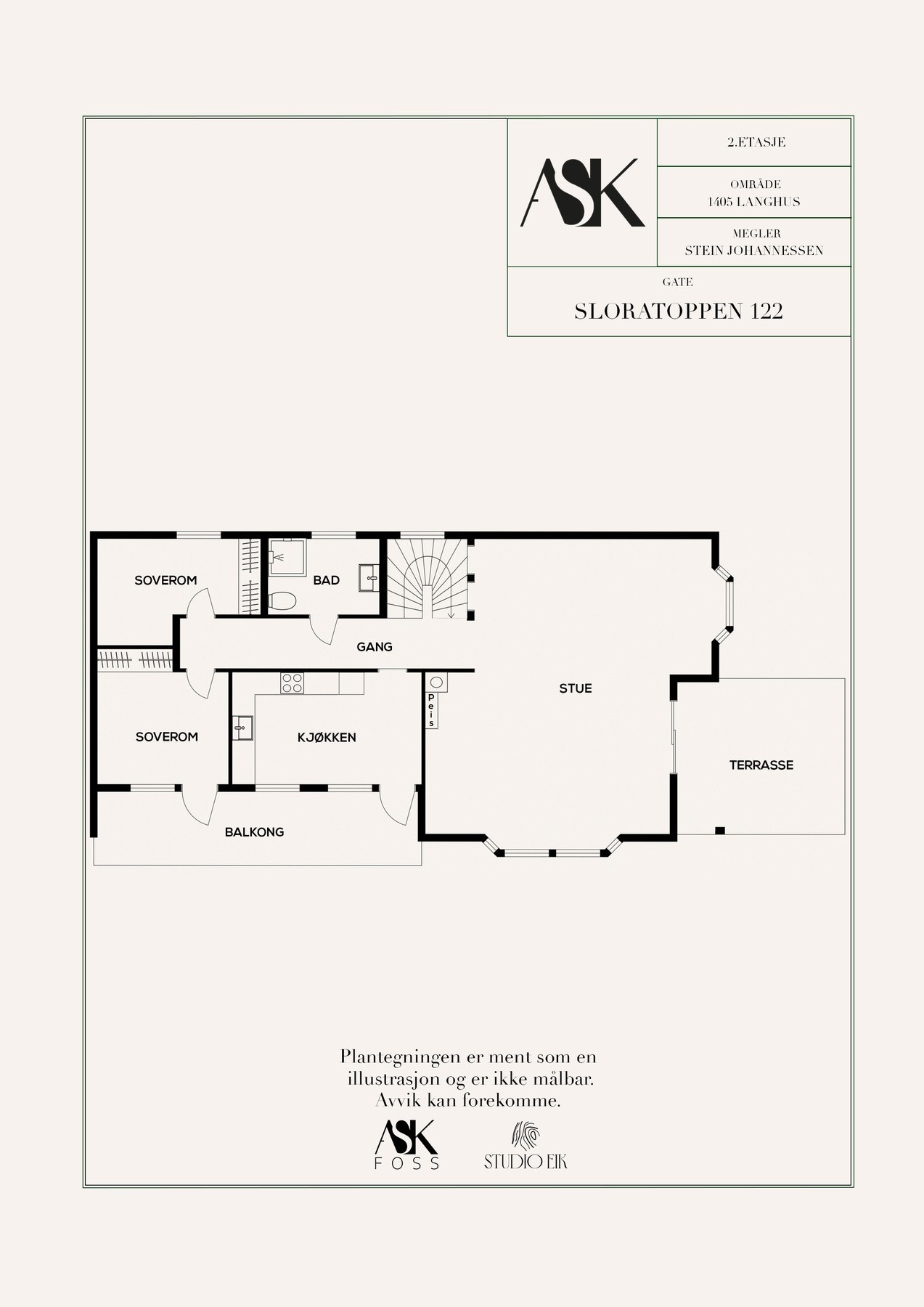 illustrasjon planløsning 1. etasje Galleribilde