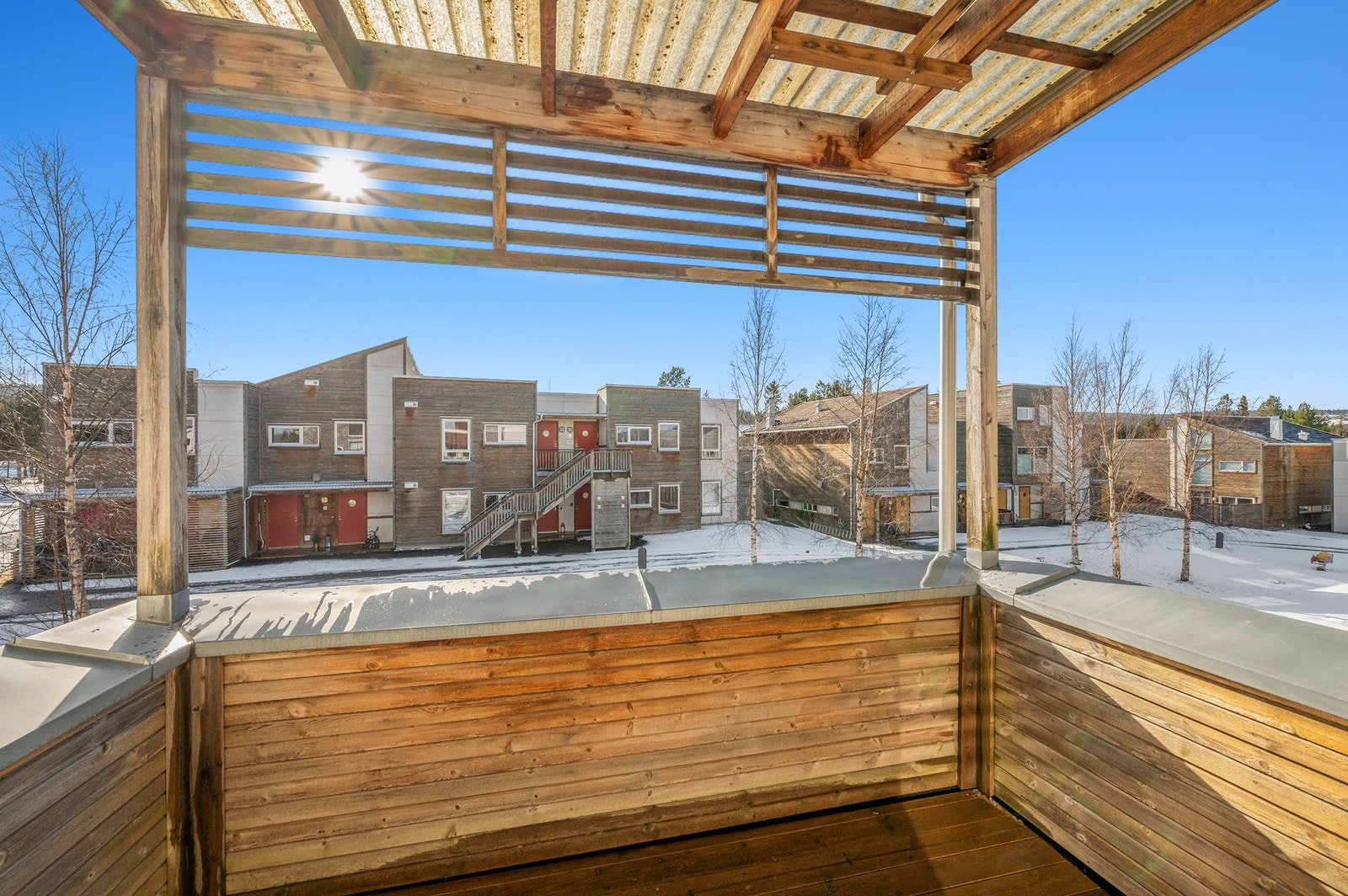 Terrassen er på 6,1kvm Galleribilde