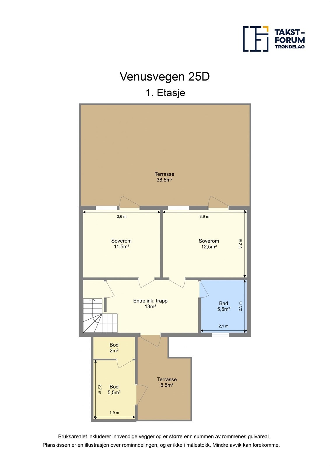 Planskisse -1. etasje Galleribilde