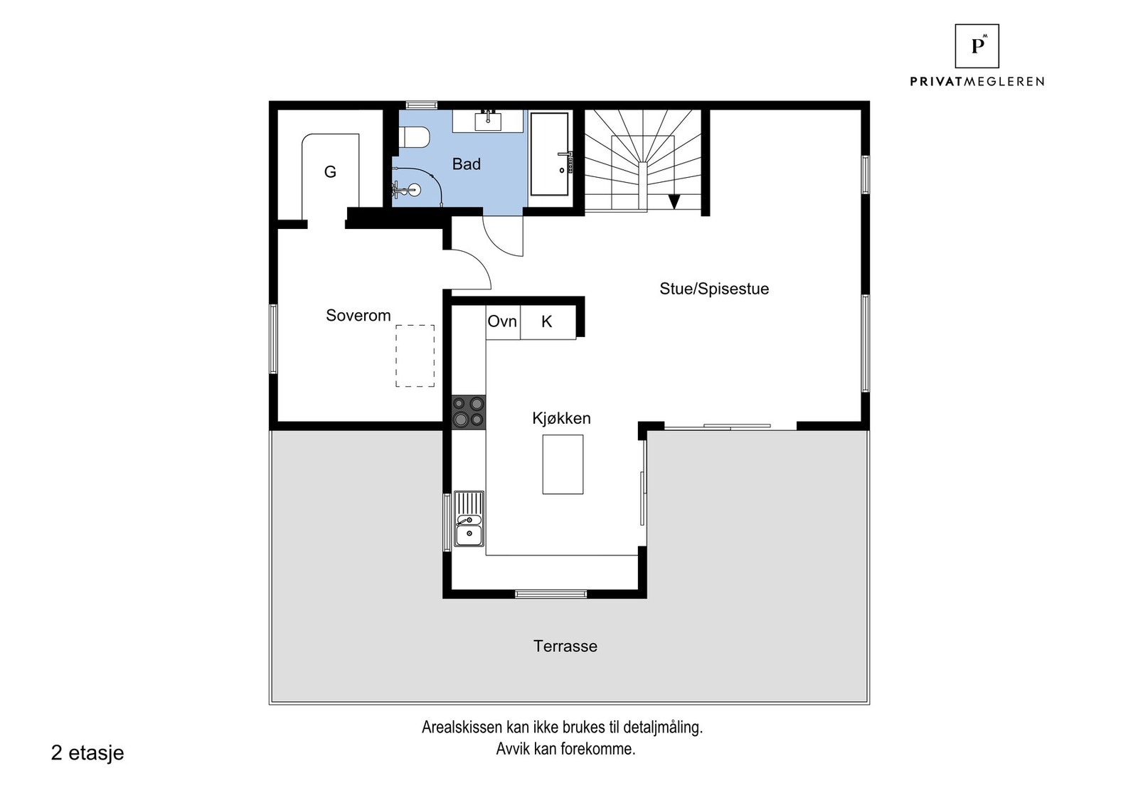 Plantegning 2. etasje Galleribilde