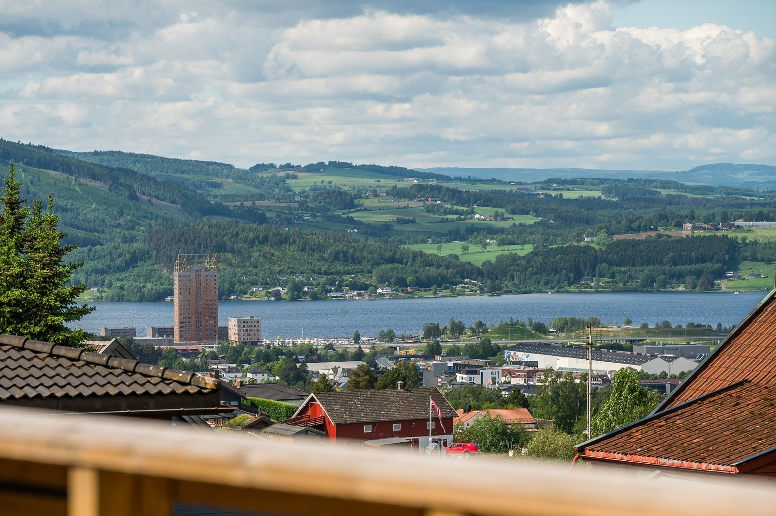 Utsikt fra terrassen Galleribilde