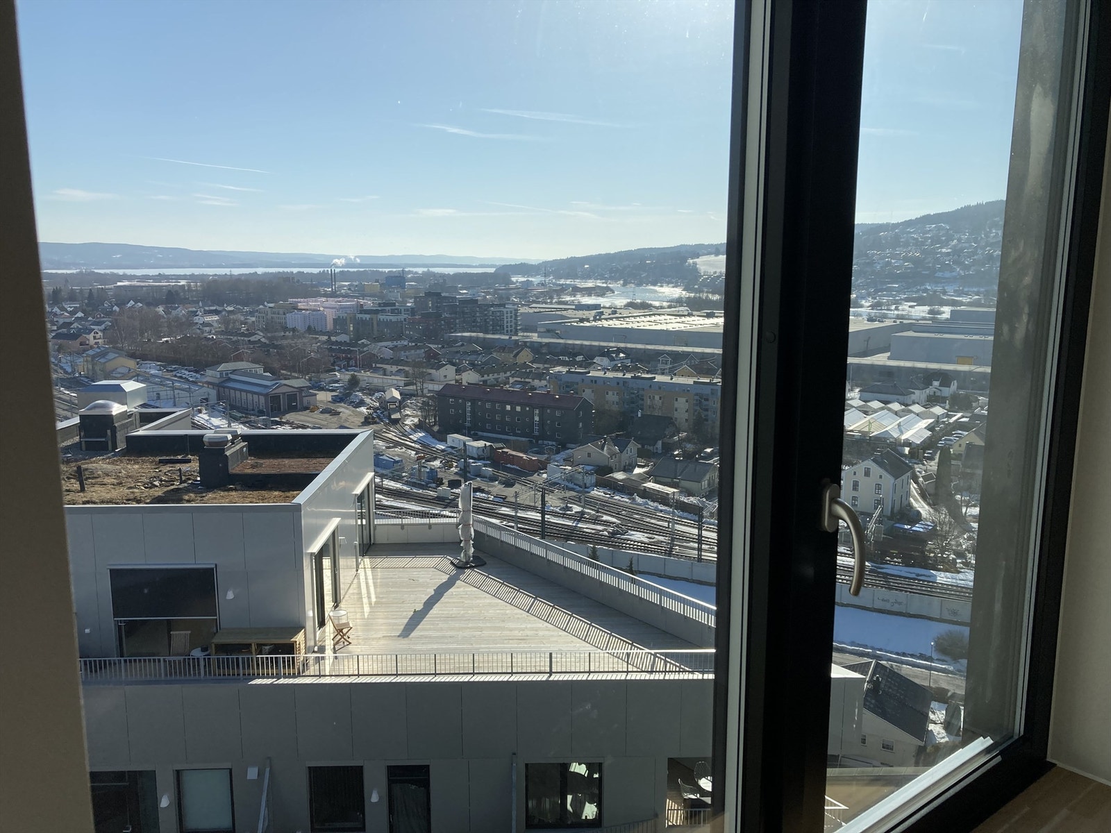 Utsikt fra leiligheten. Galleribilde