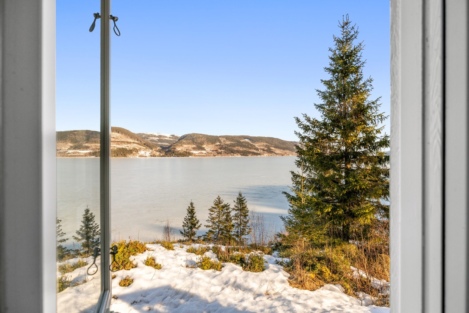 Vakker utsikt til vannet Galleribilde