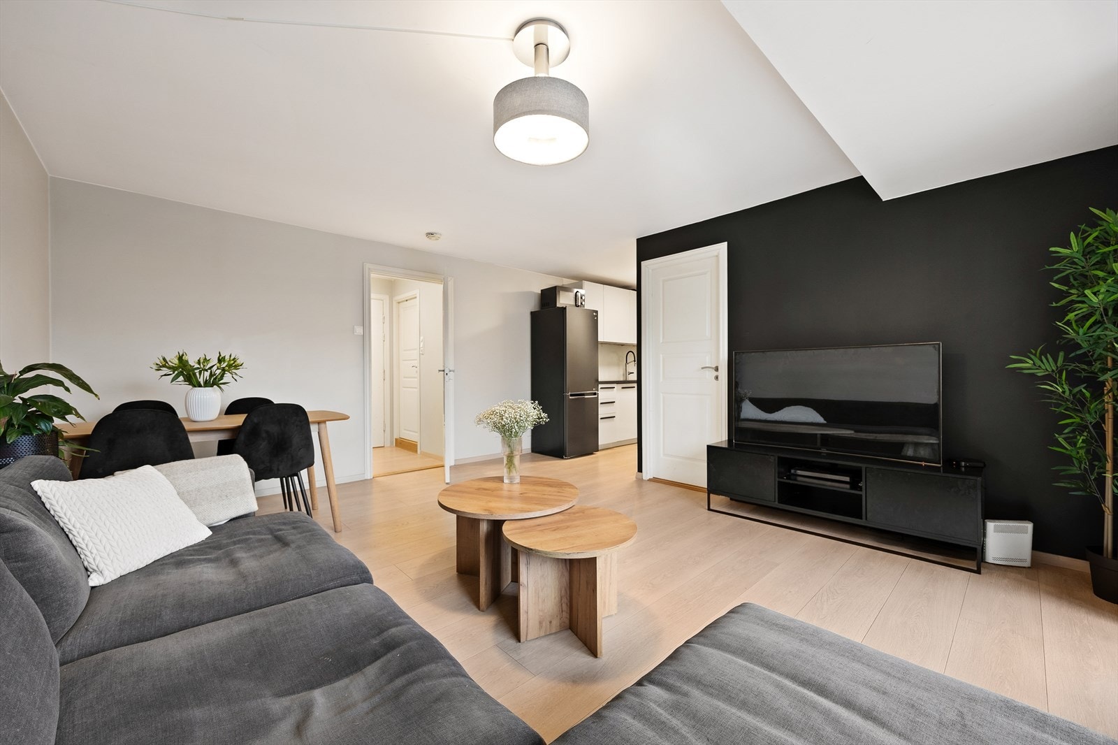 Leiligheten varmes opp med elektrisitet. Galleribilde