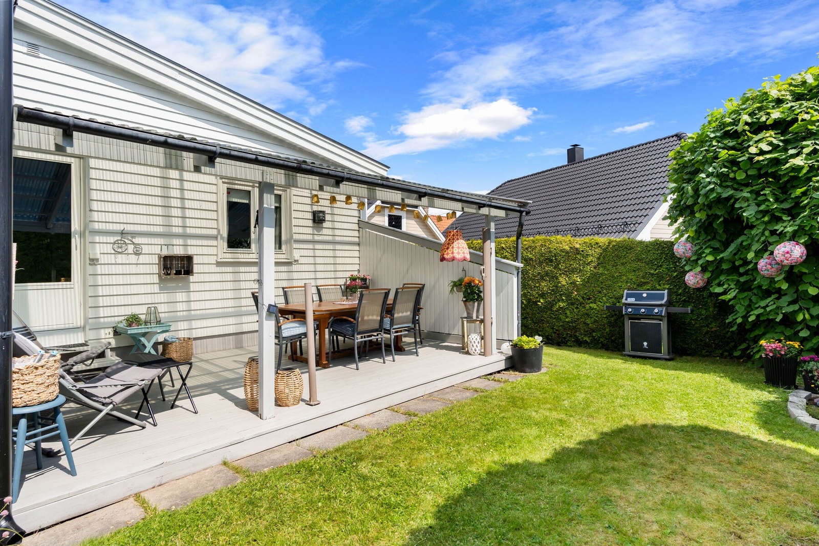 Naturlig overgang mellom inne- og utearealer. Galleribilde