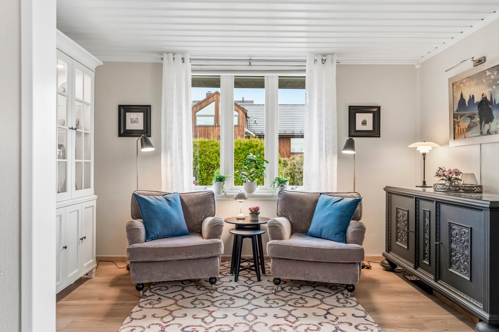 Den romslige planløsningen gir rom for flere soner. Galleribilde