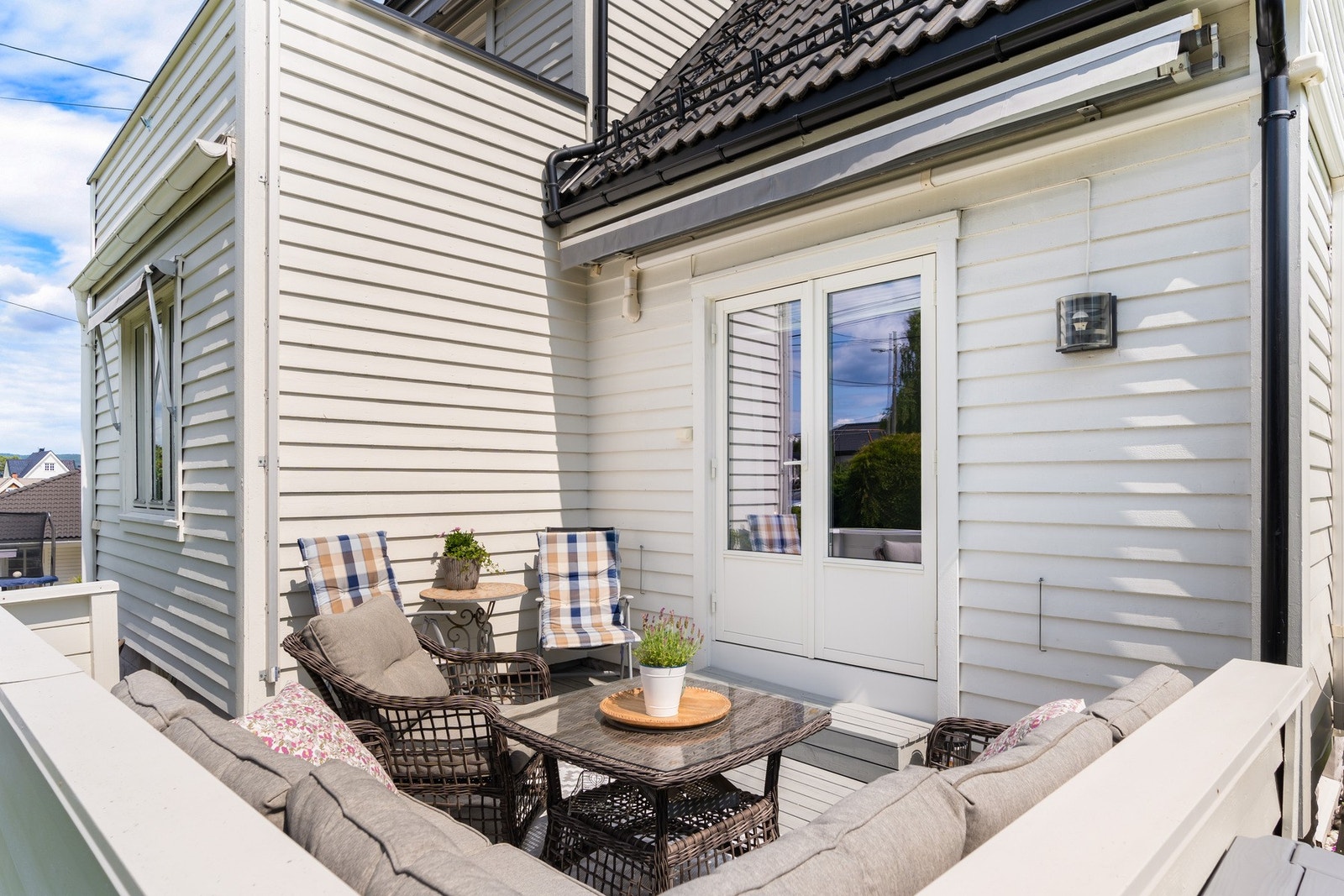 Terrassen er perfekt for sommerdager. Galleribilde