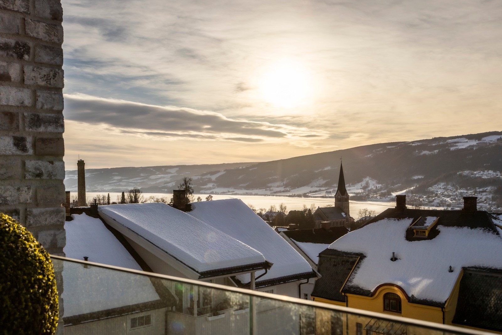 Her får man fantastisk utsikt mot nord og sør Galleribilde