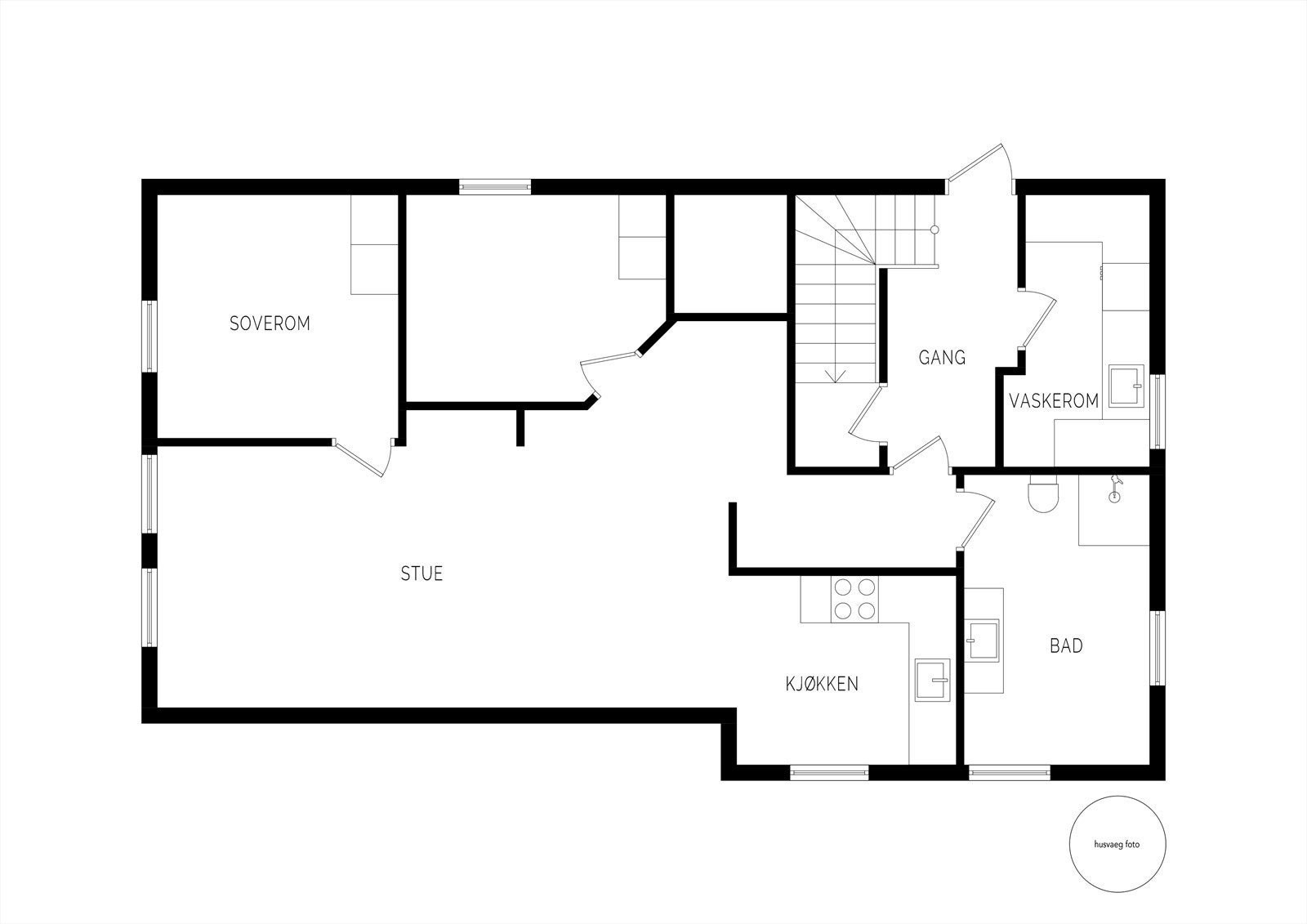 Plantegning kjeller Galleribilde