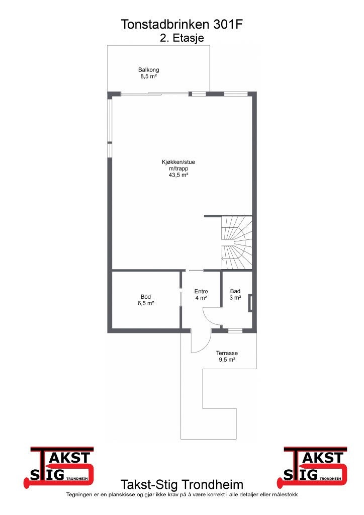 Planskisse - 2. etasje. Galleribilde