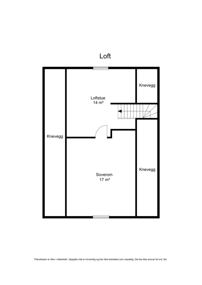 Planskisse loft. Galleribilde