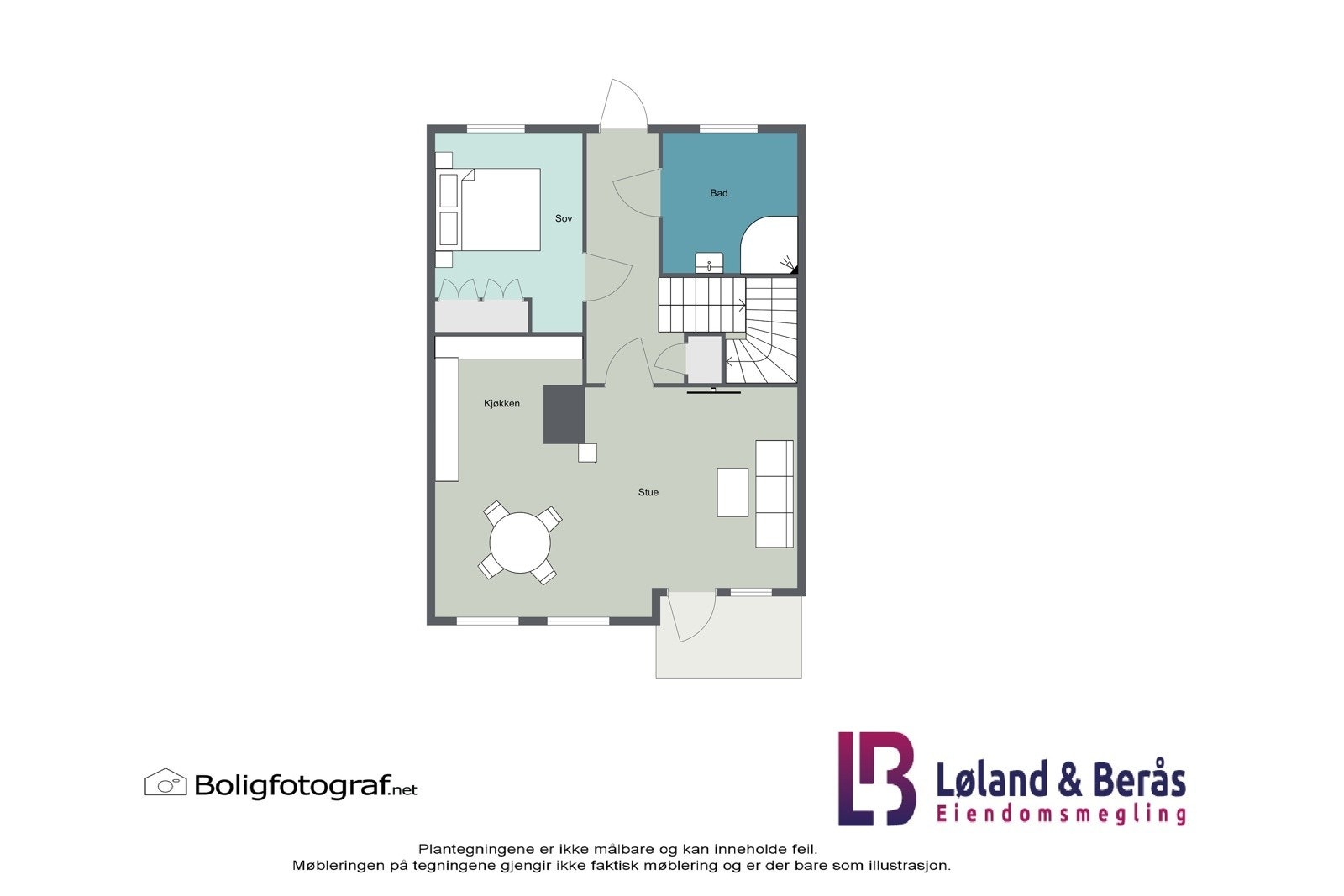 Plantegning 1. etasje Galleribilde