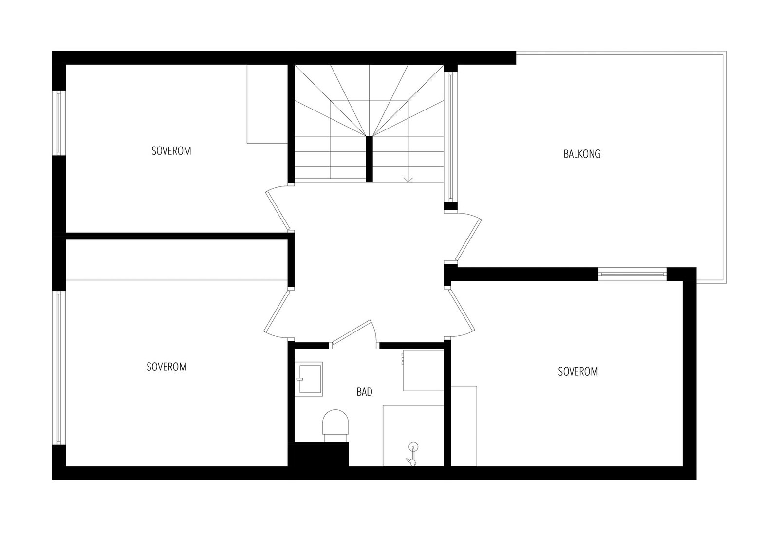 Plantegning 2.etasje. Galleribilde