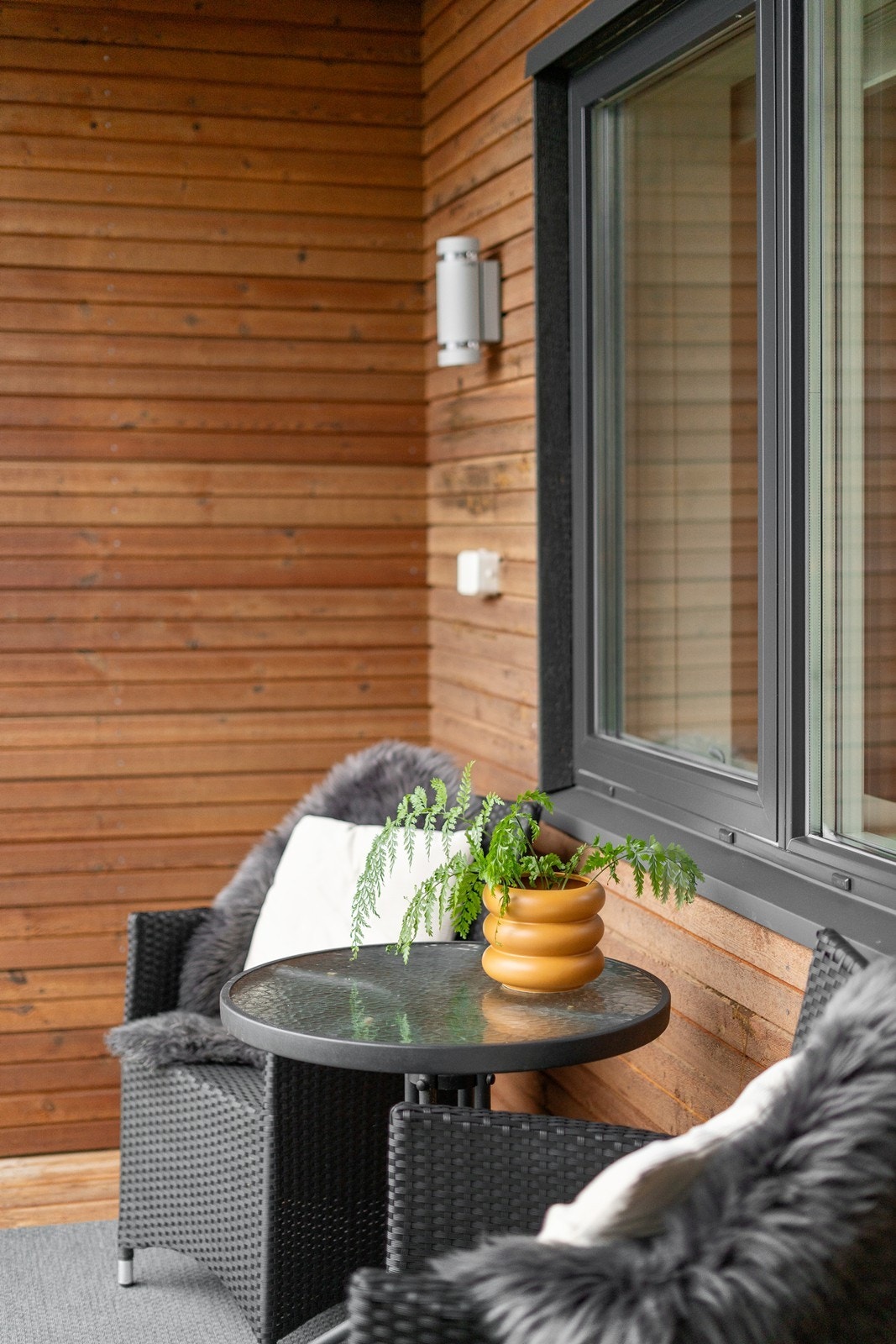 Innglasset balkong Galleribilde