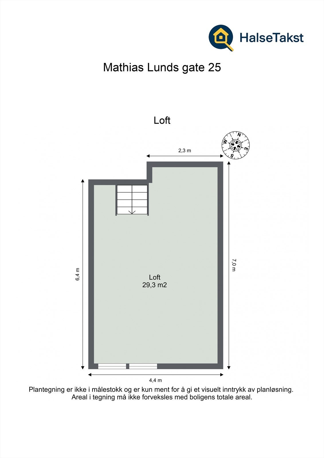 Planskisse loft Galleribilde