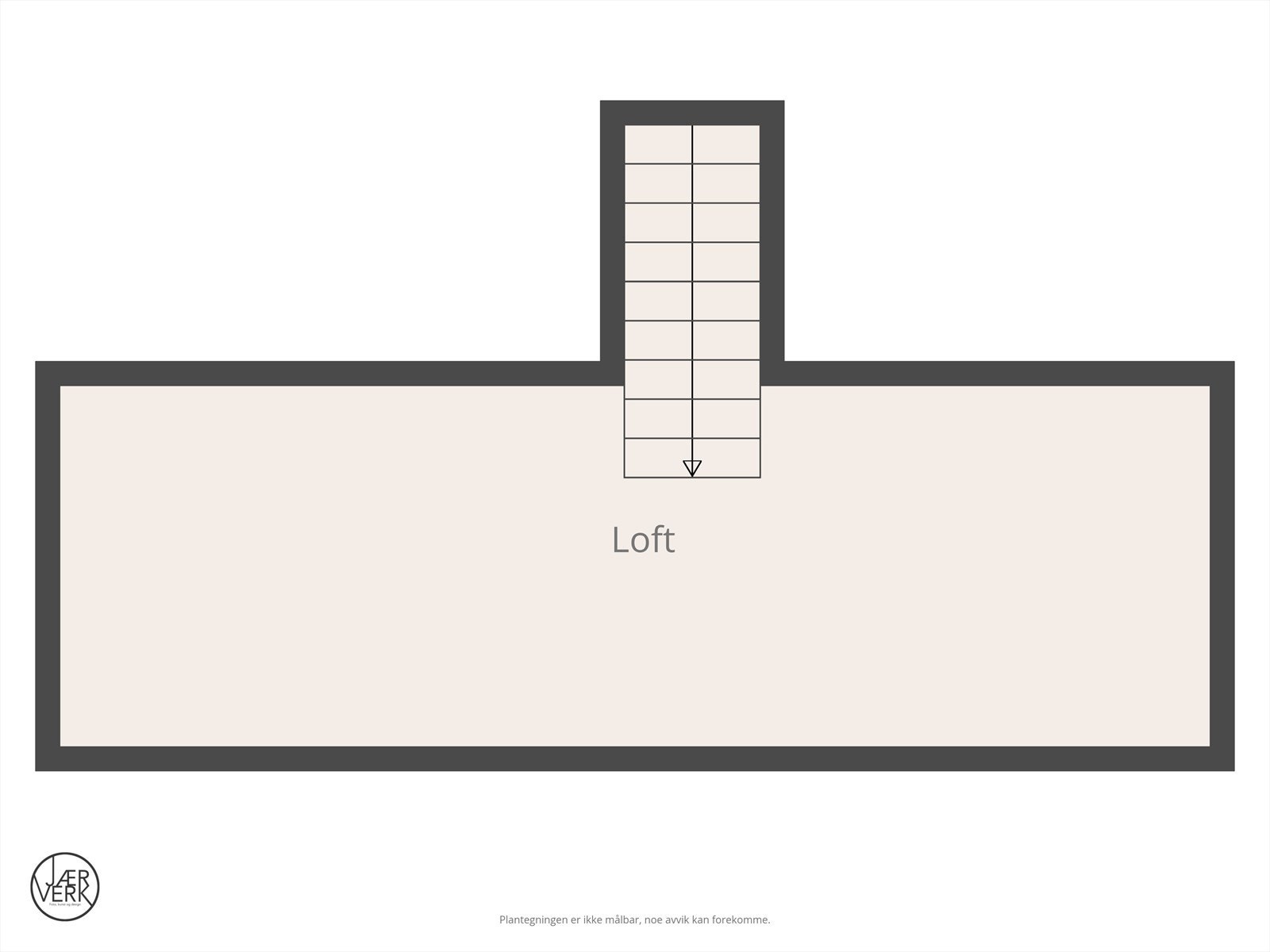Plantegning kryploft Galleribilde