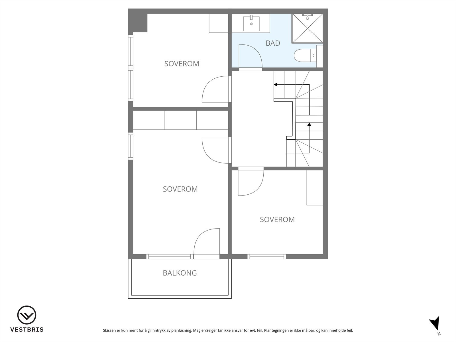 Planløsning 1. etasje Galleribilde