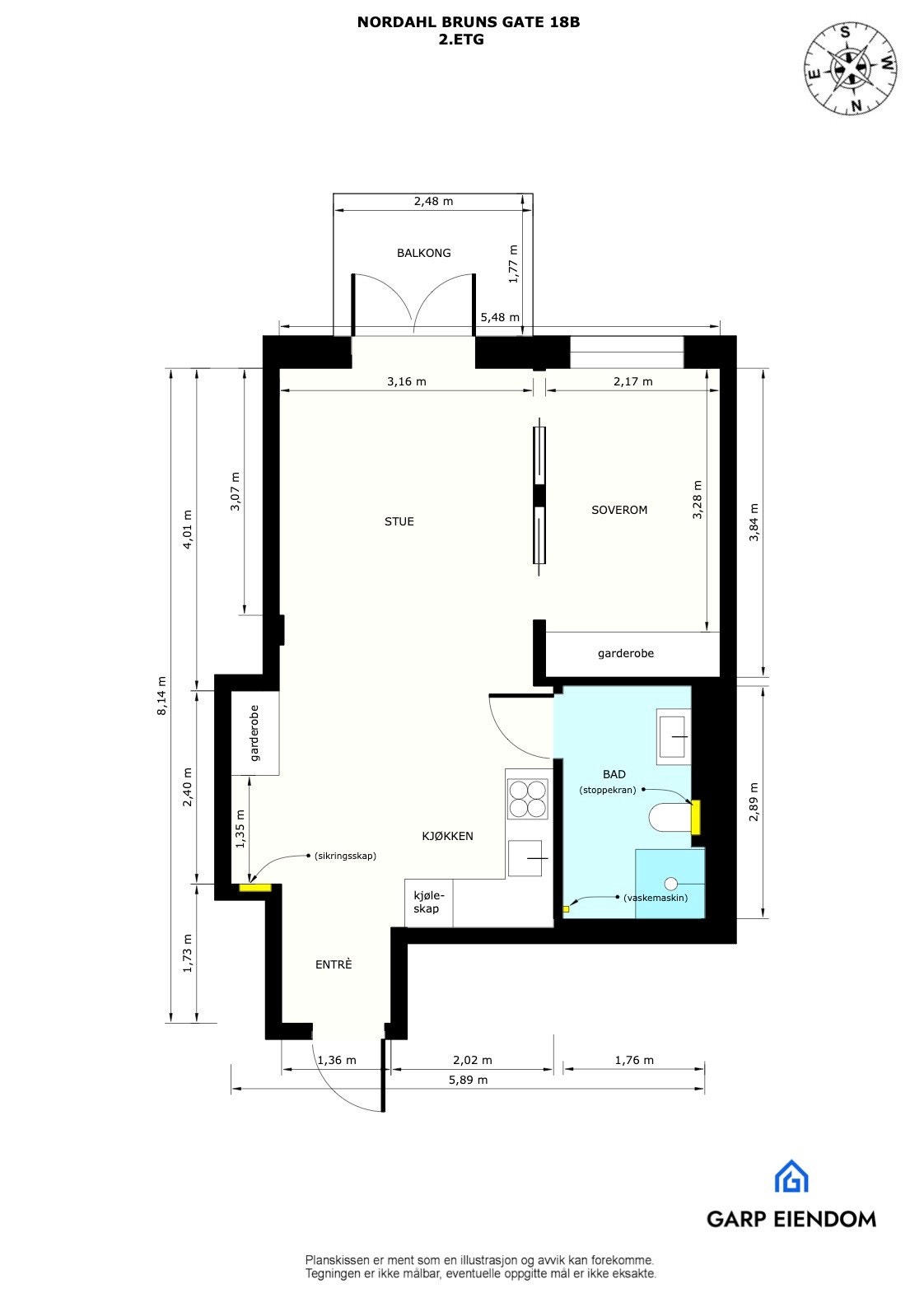 Plantegning 2. etasje. Galleribilde