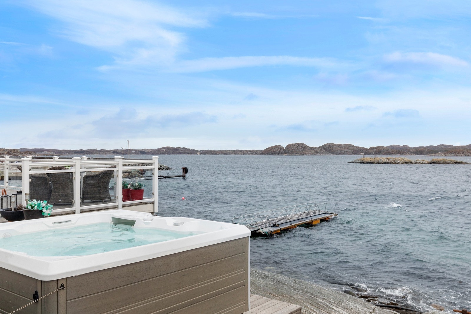 Perfekt tilpasset plass for jacuzzi Galleribilde