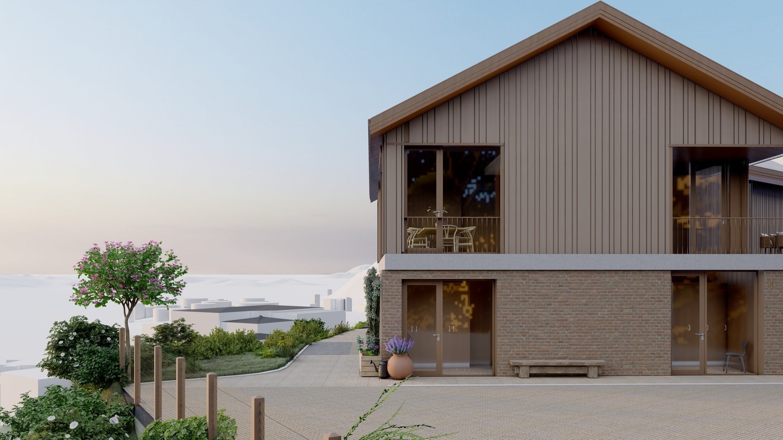 Tiltaket har som mål å skape en
generasjonsbolig som forener funksjonelle behov med estetisk og stedstilpasset arkitektur. Galleribilde