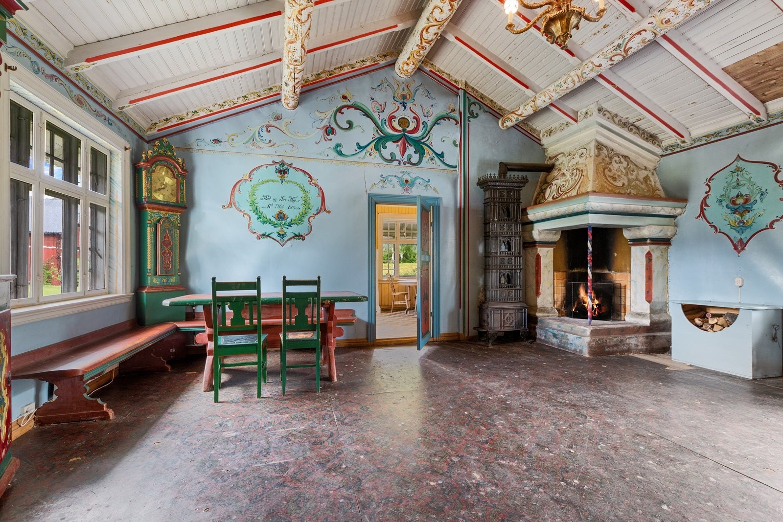 Original Hallingstue i fra 1709 Galleribilde