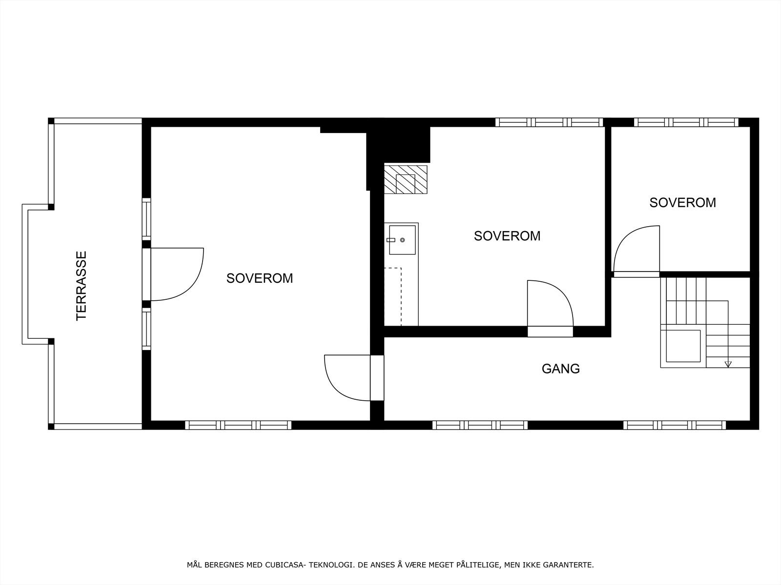 Plantegning 2 etasje Hallingstue Galleribilde