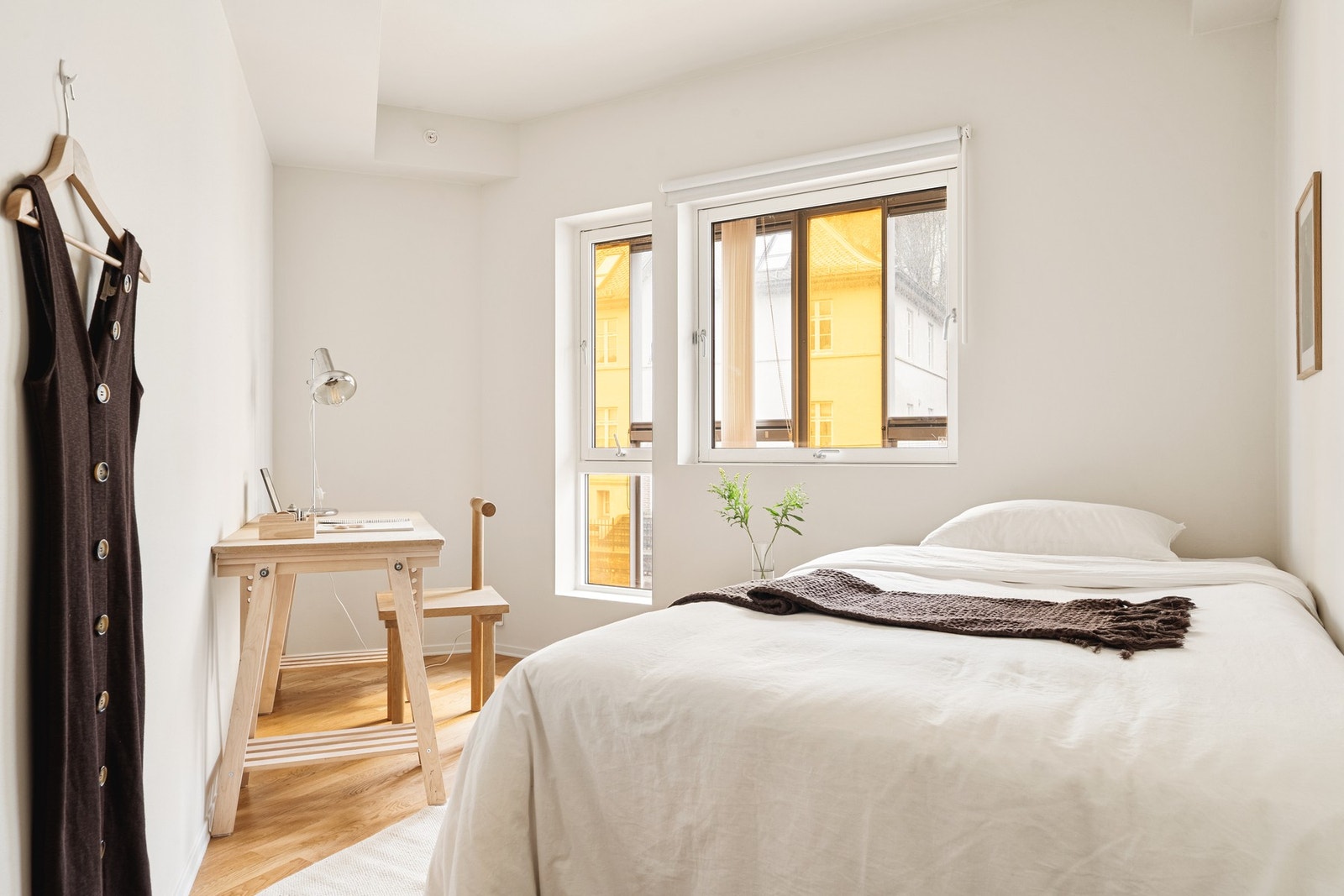 Det andre soverommet måles til 7,5 kvm. og har også god plass til seng, nattbord og garderobe. Galleribilde