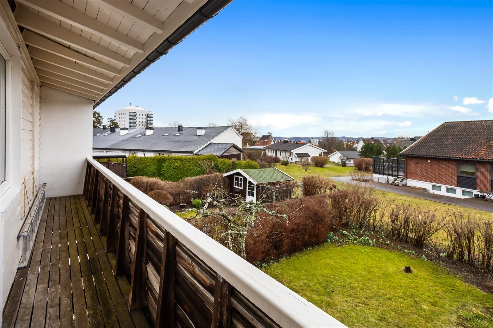 Fra hovedsoverommet er det direkte utgang til en balkong. Galleribilde