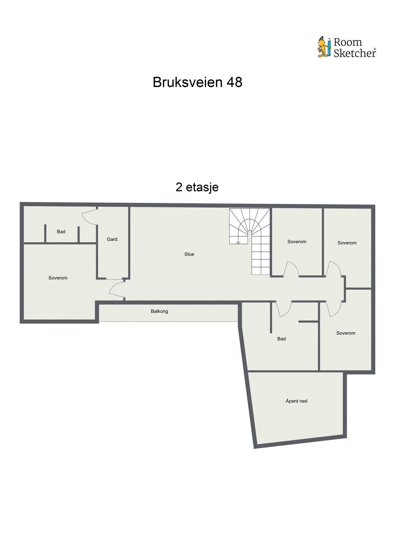 Plantegning 2.etasje Galleribilde