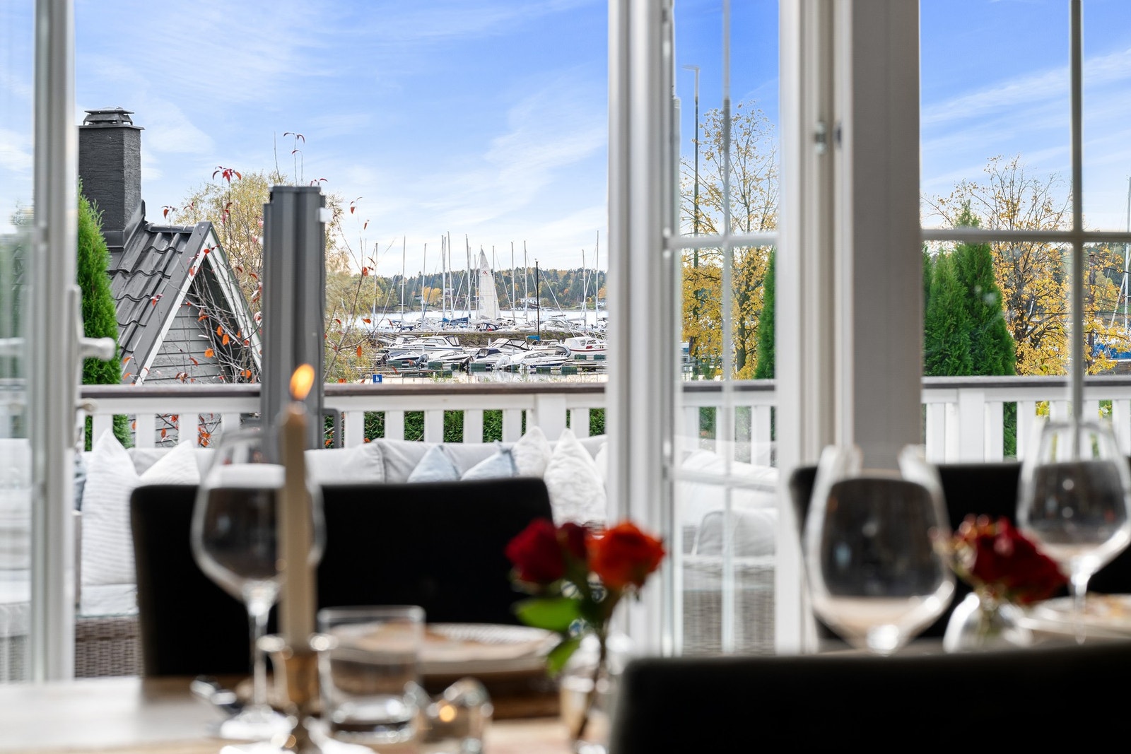 Herlig utsikt fra spisebordet. Galleribilde