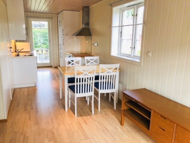 Utleiedelen har stue/kjøkken, bad og soverom. Galleribilde