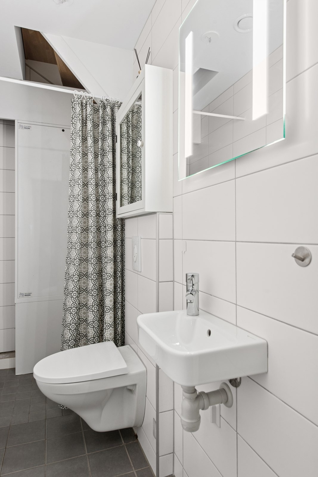 Toalettrom med god belysning. Galleribilde