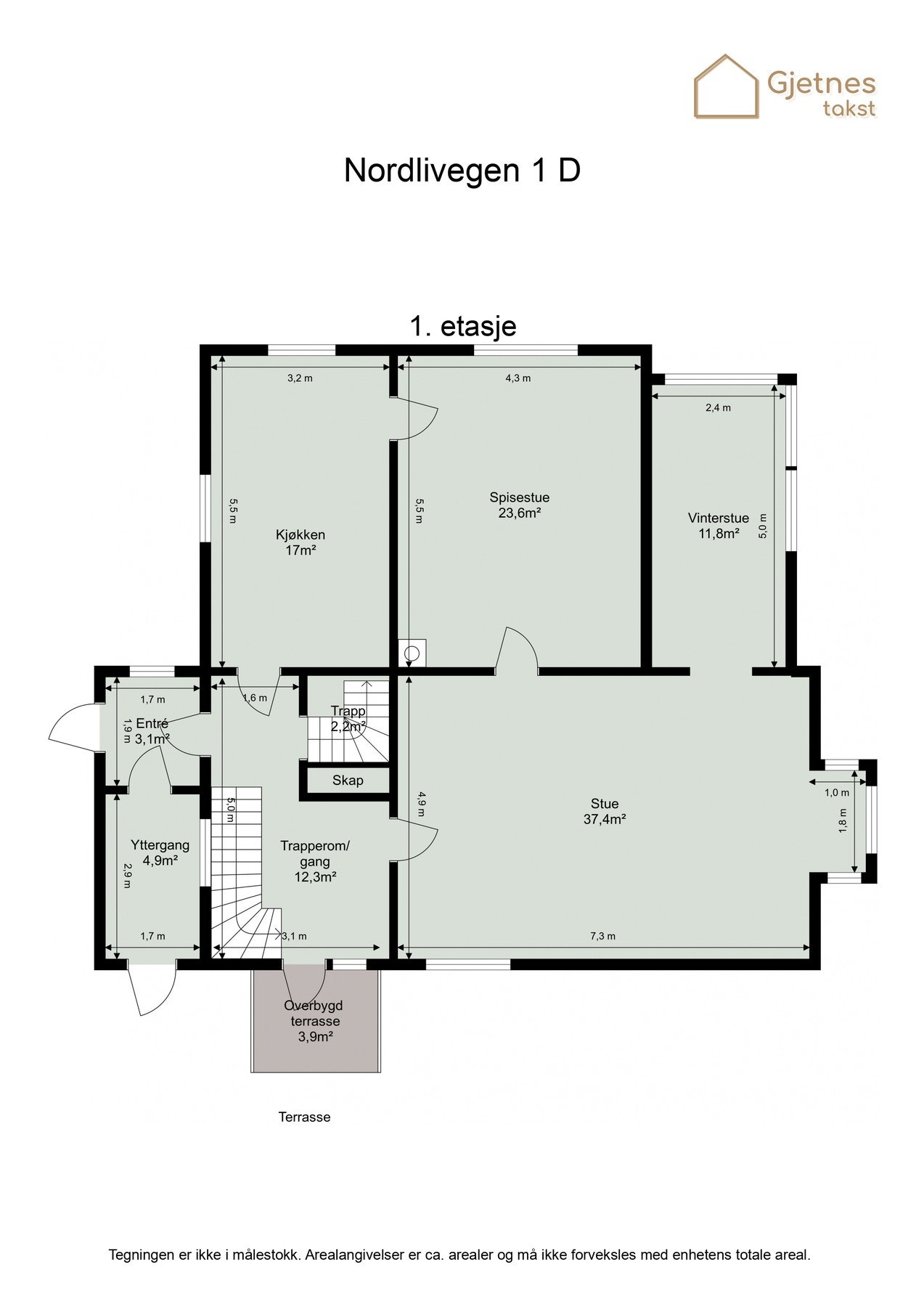 Plantegning 1.etasje. Galleribilde