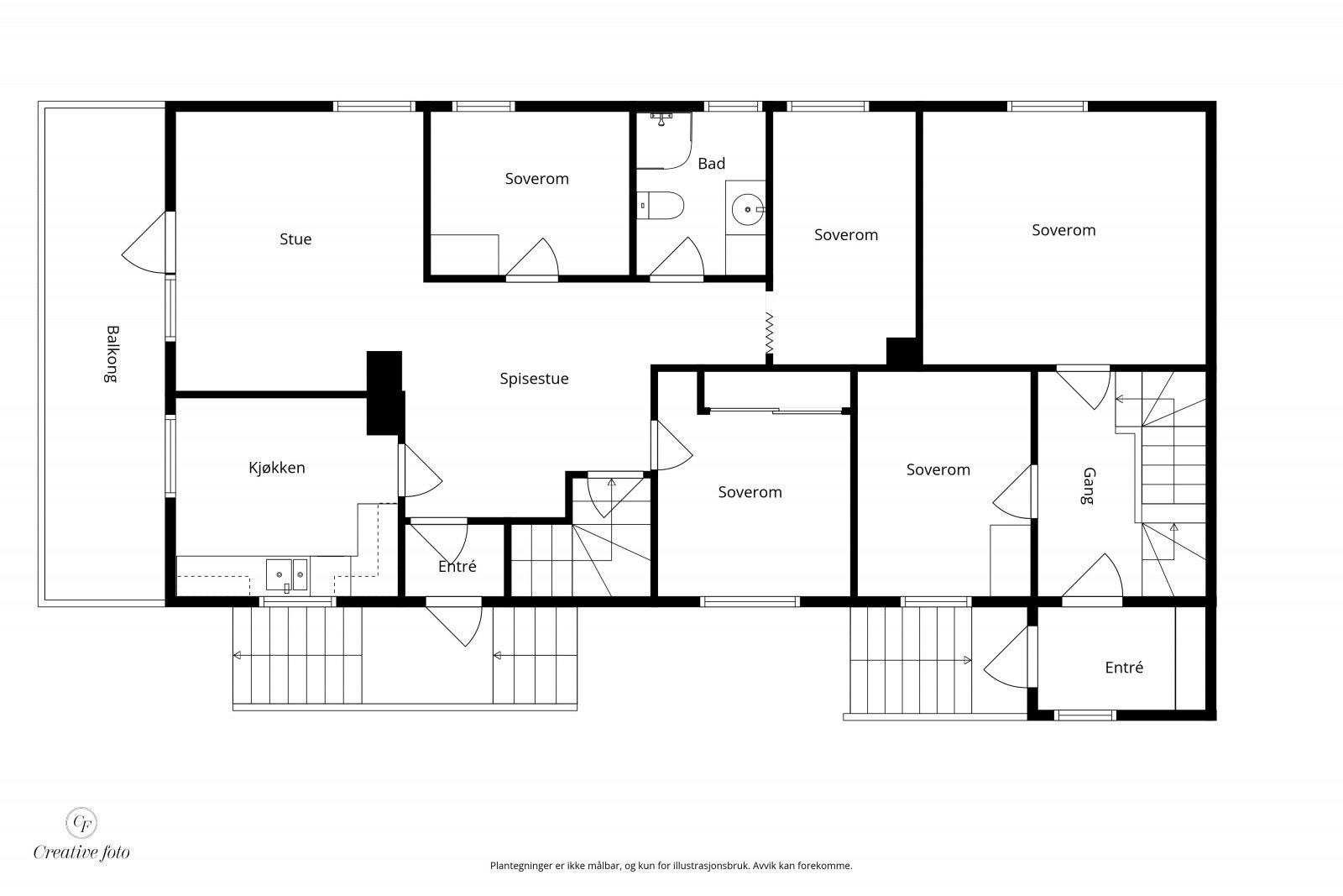 Plantegning 1. etasje. Galleribilde