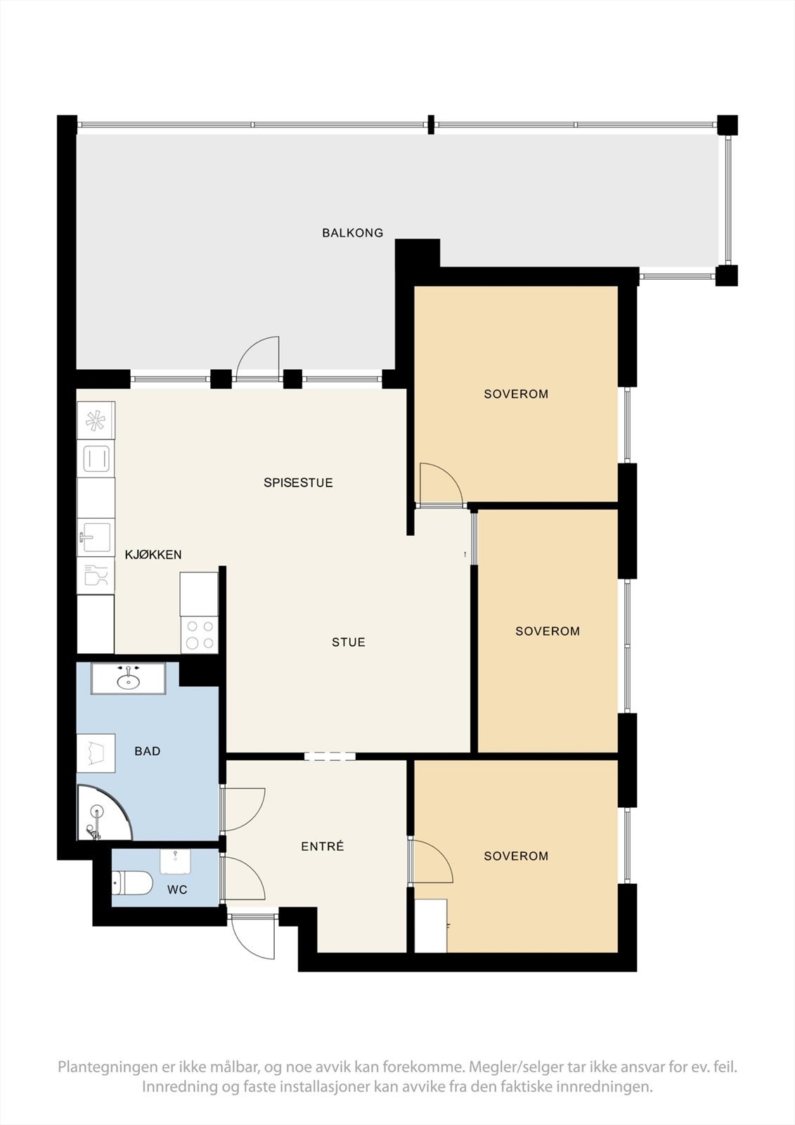 Plantegning - Se punkt "ferdigattest". Galleribilde