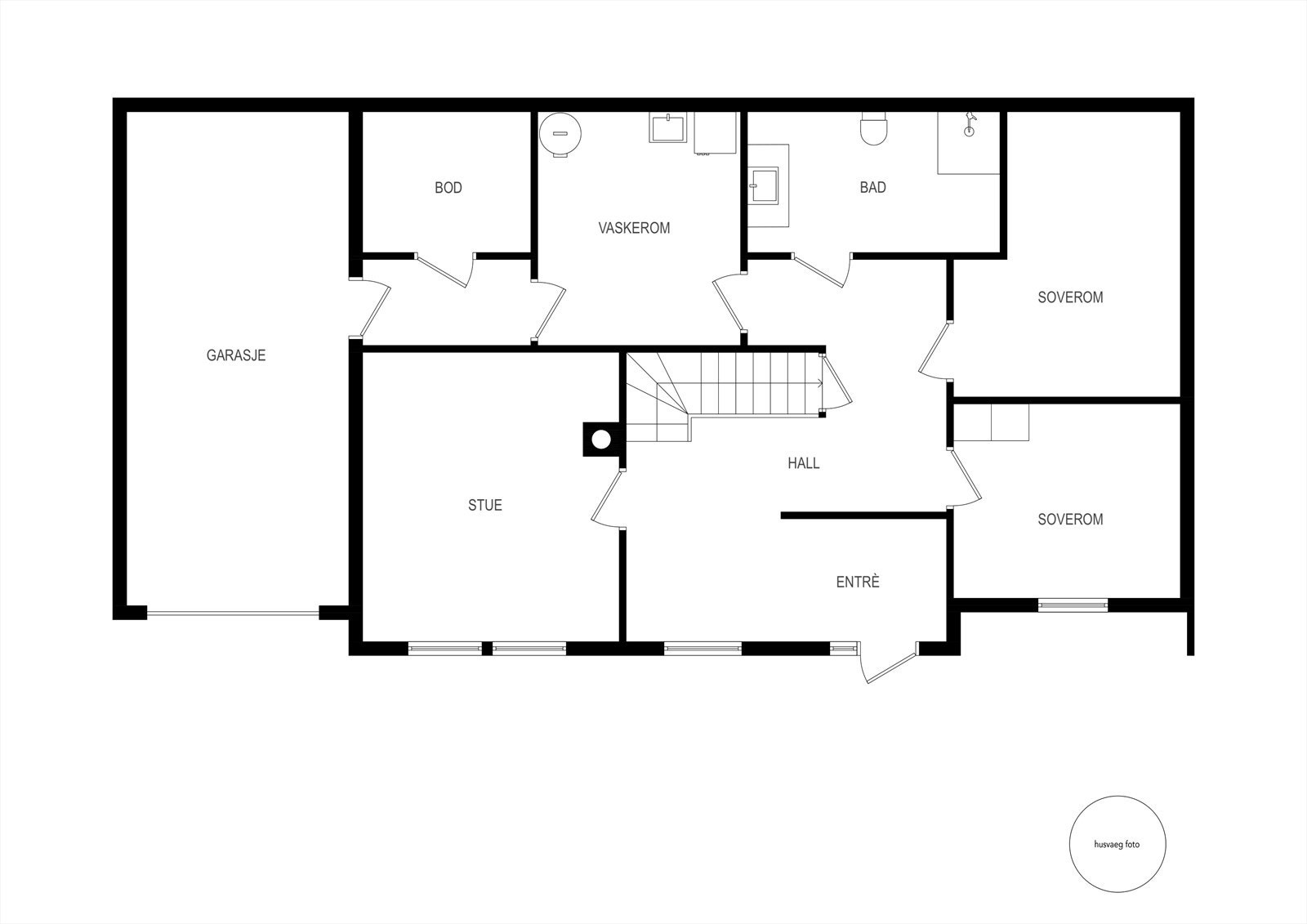 Underetasjen slik boligen fremstår i dag Galleribilde