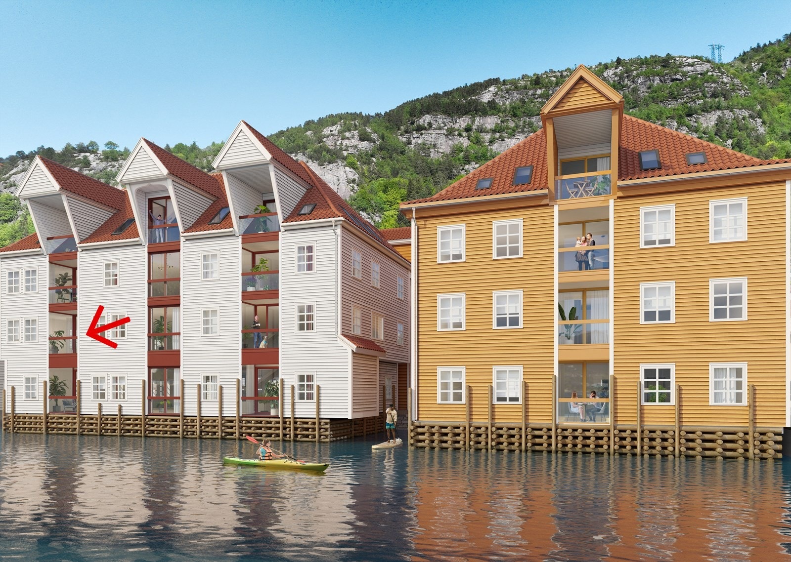 Velkommen til en leilighet 2C i det attraktive prosjektet - Sandviksbodene! Galleribilde